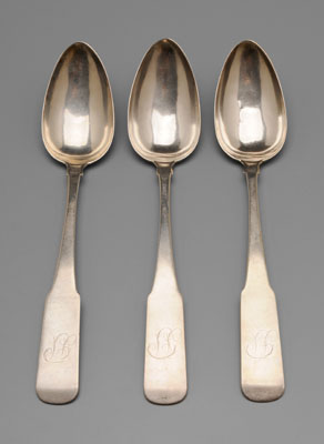 Appraisal: Dumoutet Coin Silver Spoons American late th early th century