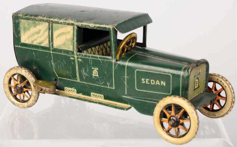 Appraisal: Tin Litho Lehmann Sedan Wind-Up Toy German Working Lehmann bell