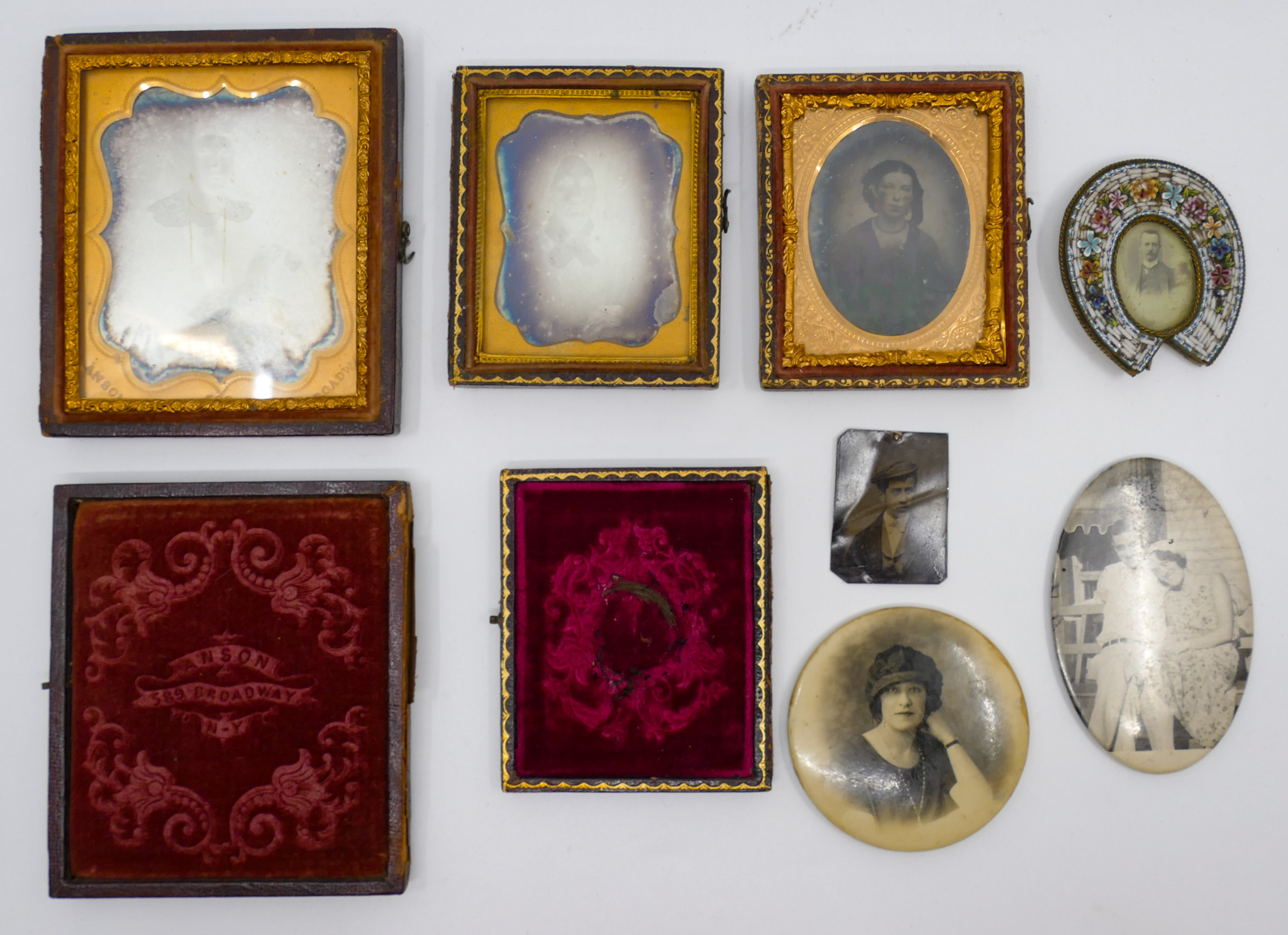 Appraisal: Box Daguerreotype Photos etc