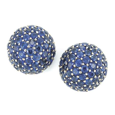 Appraisal: Pair of Sapphire Earrings Estimate -