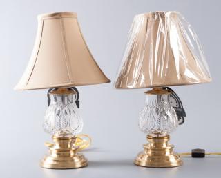 Appraisal: Waterford Bluebell Accent Lamps Pair Pair of Waterford crystal Bluebell