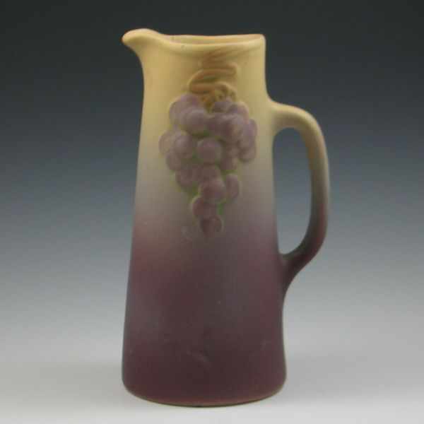 Appraisal: Weller Matte Floretta Grape Tankard marked with die impressed Weller