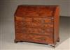 Appraisal: Lot Property of Various Owners George III Mahogany Slant-Front Bureau