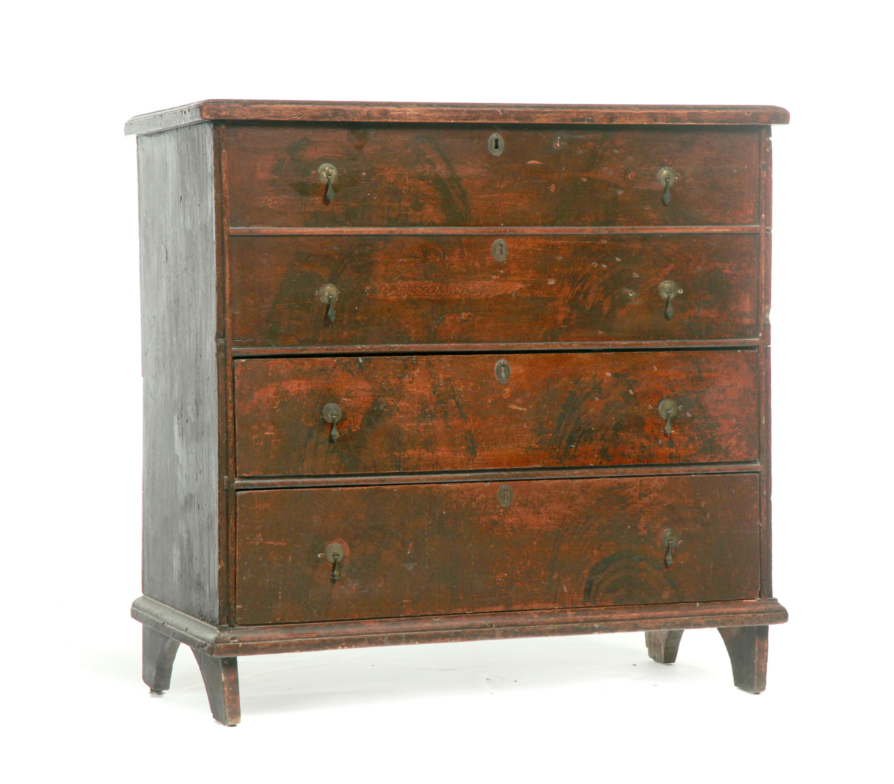 Appraisal: WILLIAM AND MARY MULE CHEST Early th century pine Old