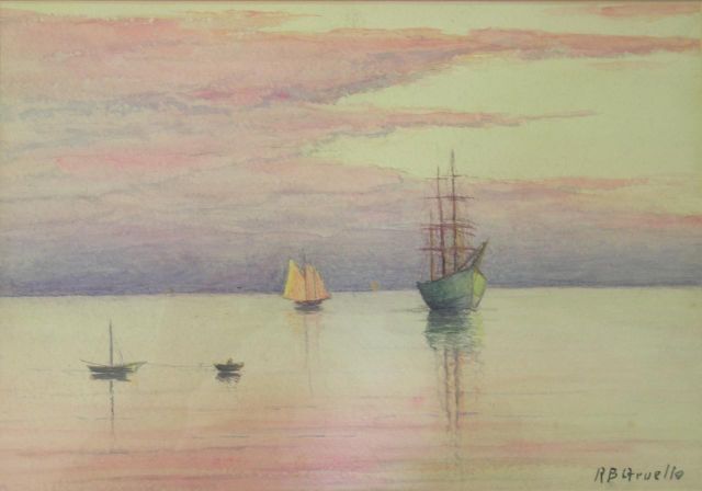 Appraisal: Richard Buckner Gruelle - IN x watercolor signed lower right