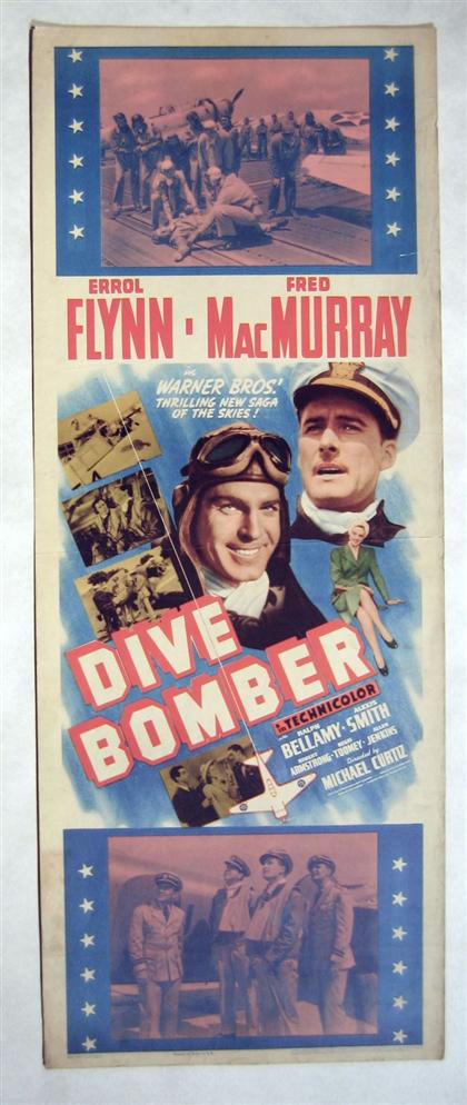 Appraisal: pieces Movie Posters Military Subjects - Primarily WWII Dive Bomber