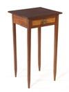 Appraisal: SMALL END TABLE - Country Hepplewhite Mahogany End Table with