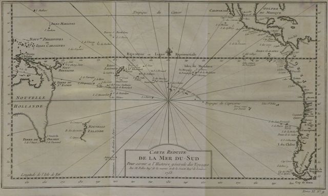 Appraisal: BELLIN J N Carte Reduite De La Mer Du Sud