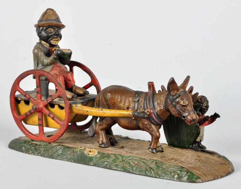 Appraisal: Cast Iron Bad Accident Mechanical Bank Description Manufactured by J