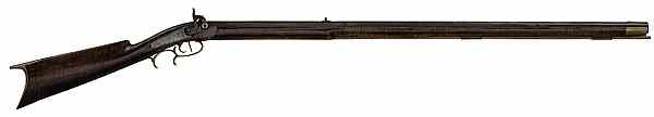 Appraisal: Full-Stock Percussion Rifle by F W Vale cal octagonal barrel