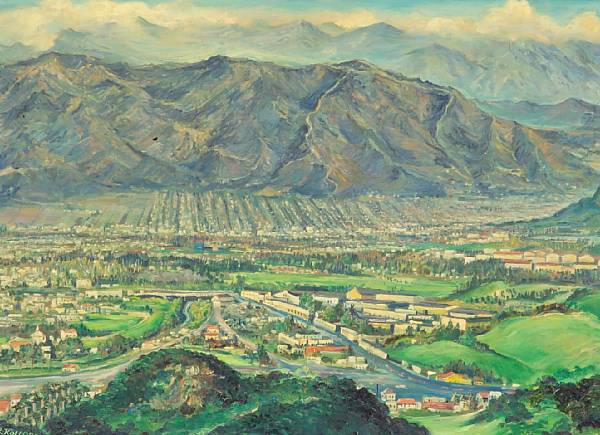 Appraisal: n a Richard Franz Kollorsz - Valley View signed 'R