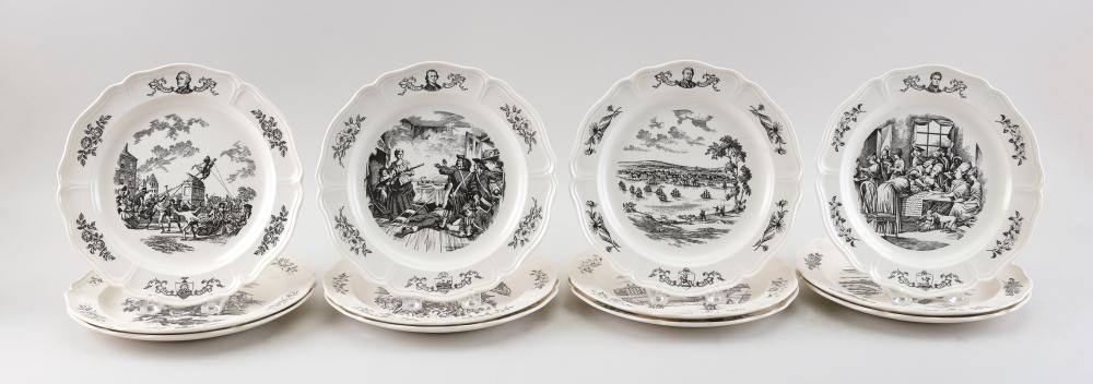 Appraisal: SET OF TWELVE COMMEMORATIVE WEDGWOOD PLATES DIAMETERS SET OF TWELVE