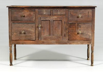 Appraisal: Georgia Piedmont sideboard yellow pine huntboard or sideboard with central