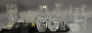 Appraisal: Twenty piece crystal lot mostly Orrefors Crystal including bowls vases