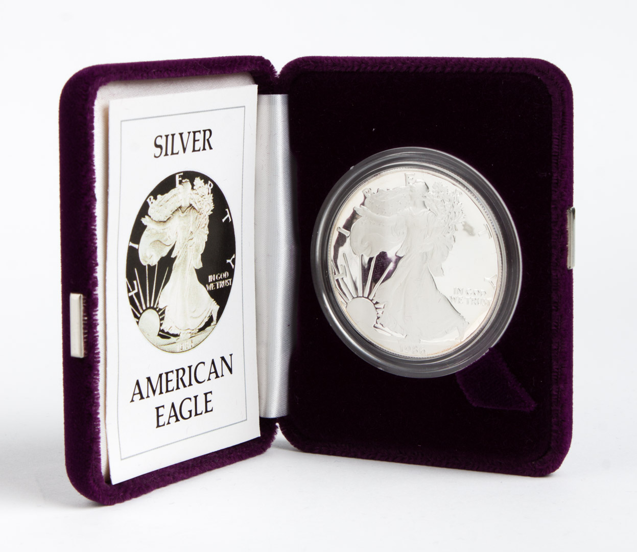 Appraisal: U S American Eagle silver bullion coin Proof in original