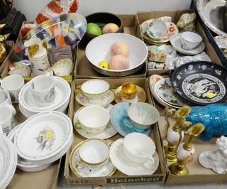 Appraisal: Six box lots to include Wedgwood Beatrix Potter pieces cups