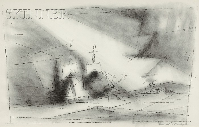 Appraisal: Lyonel Feininger German American - Off the Coast second state