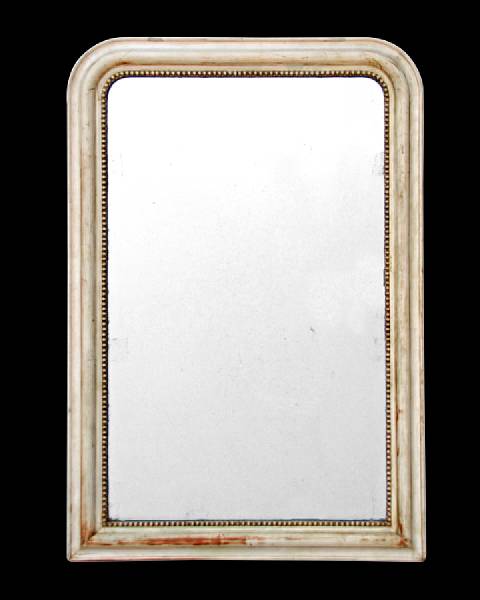 Appraisal: A Louis Philippe white painted pier mirror second quarter th