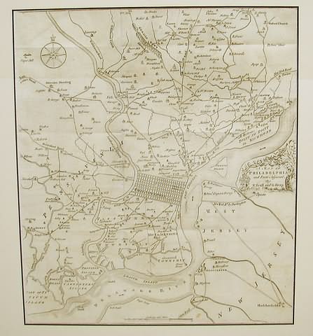 Appraisal: Map titled A Map of Philadelphia and Parts Adjacent by