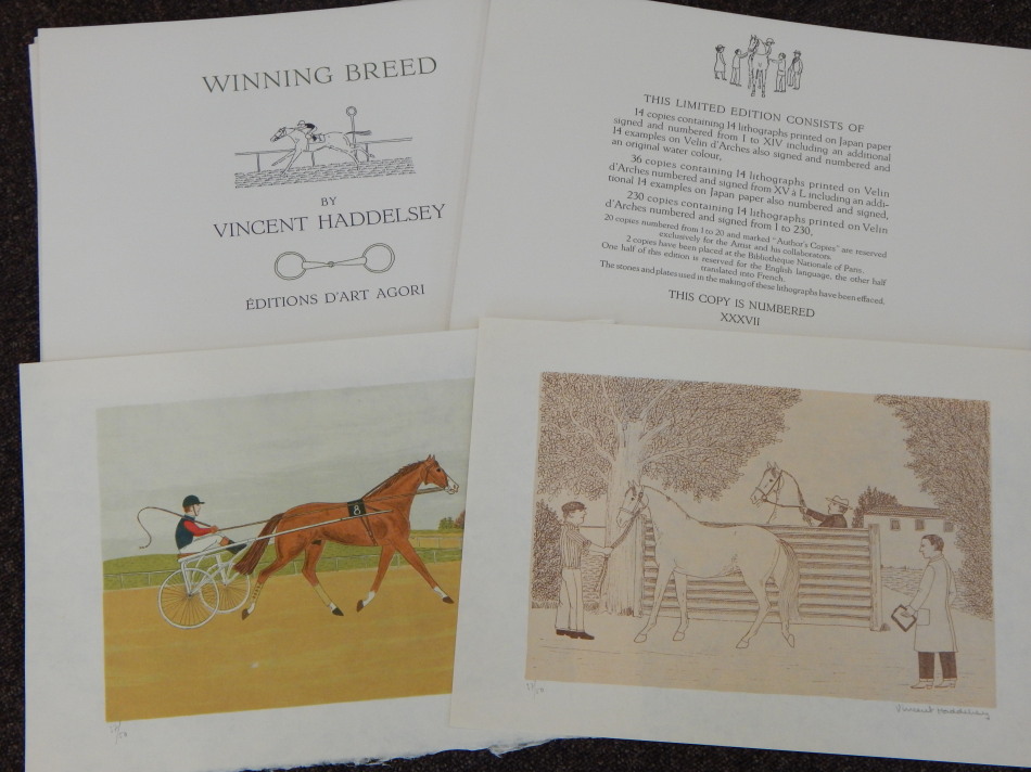 Appraisal: Vincent Haddelsey - Winning Breed artist signed edition numbered XXXVII