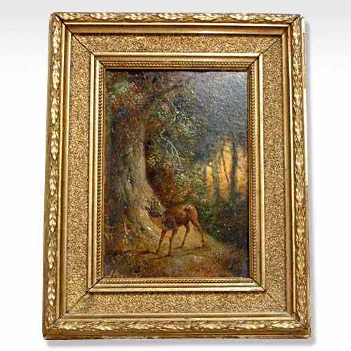 Appraisal: Harry Payne British - Deer in the Woods oil on