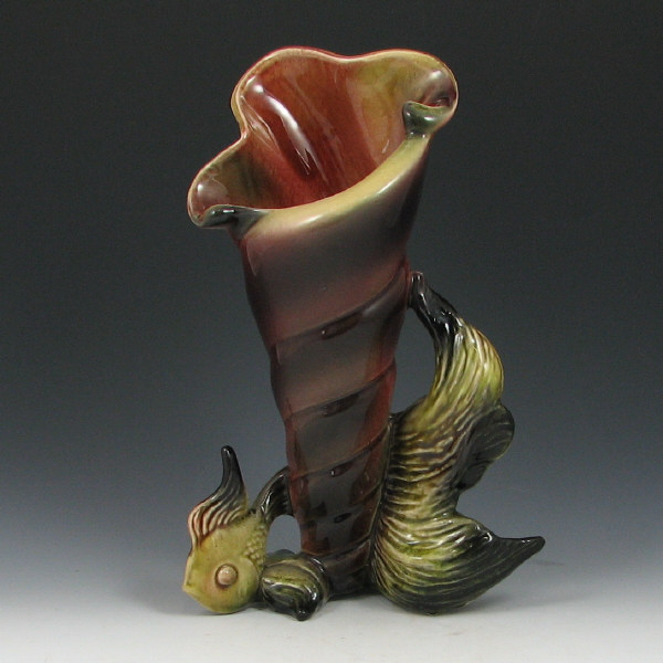 Appraisal: Hull Ebb Tide E- Fish Vase - Mint Ebb Tide