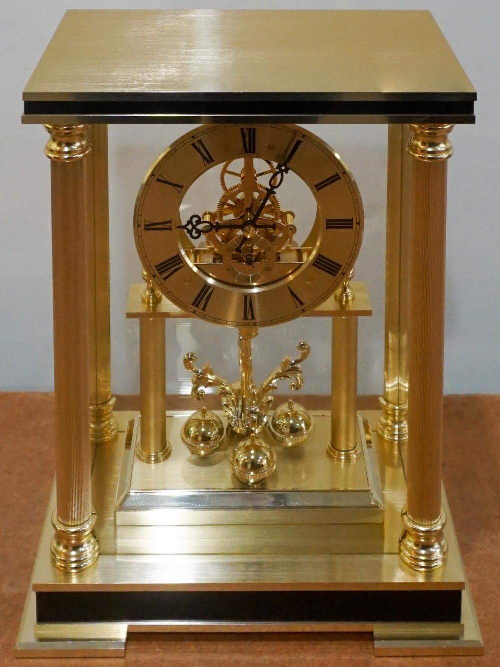 Appraisal: SEIKO BRASS QUARTZ MANTLE CLOCKSeiko Brass Quartz Mantle Clock