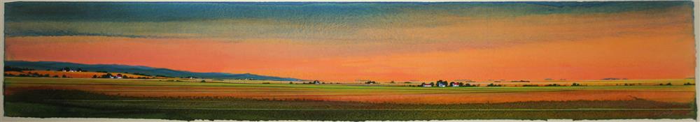 Appraisal: WILLIAM R DUNLAP AMERICAN - FLAT OUT-FRESH FIELDS Oil watercolor