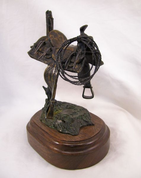 Appraisal: Happy Trails Ahead bronze by Bob Parks Bob Parks born