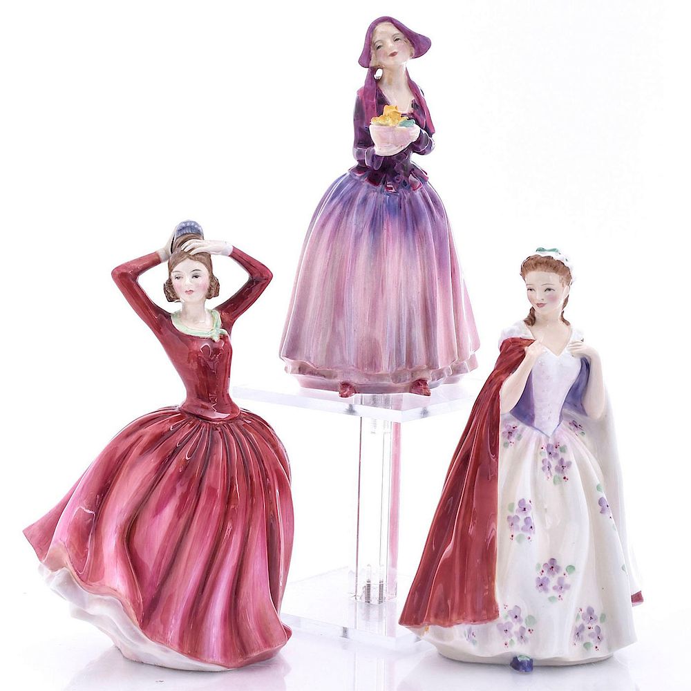 Appraisal: SET OF THREE ROYAL DOULTON FIGURINES Includes Bess HN Doreas