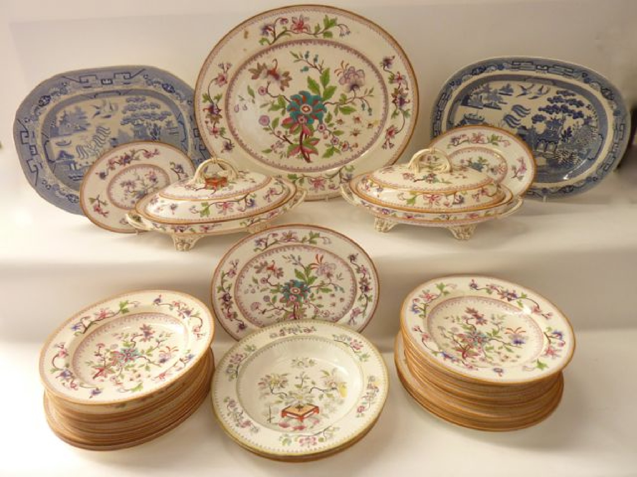 Appraisal: A collection of th century Royal Worcester dinner wares with