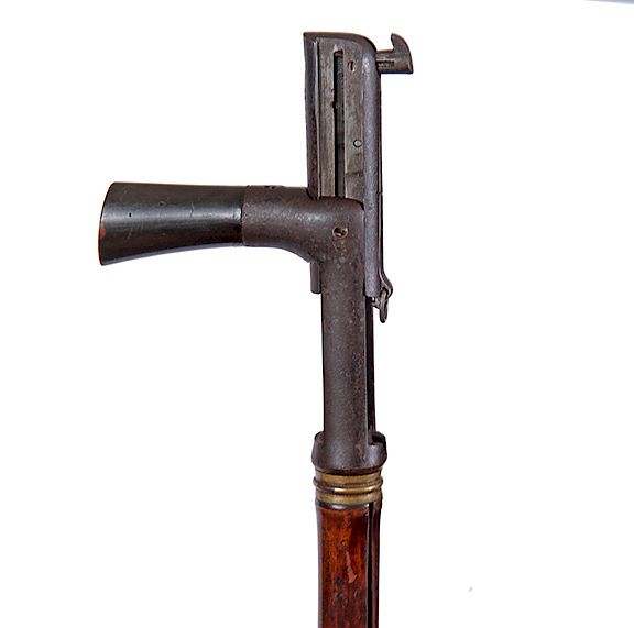 Appraisal: Chassepot Gun Cane Ca - A French chassepot sliding fermatare