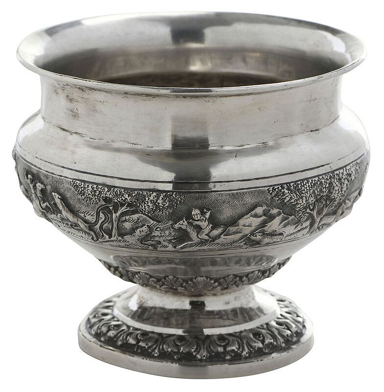 Appraisal: Continental Silver Small Urn late th early th century band