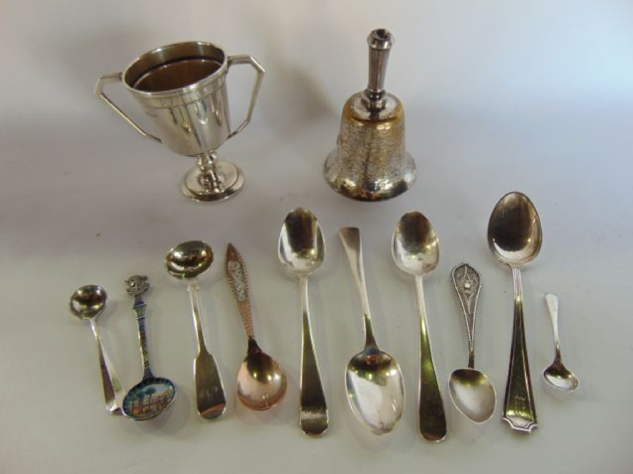 Appraisal: A set of three George IV silver Old English pattern