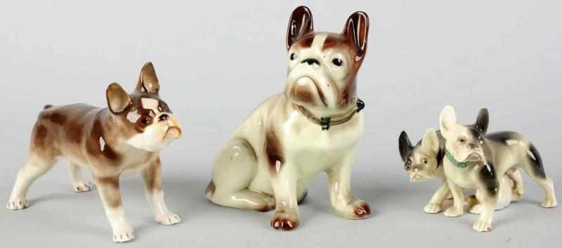 Appraisal: Lot of Porcelain Boxer Dog Figures Includes one made in