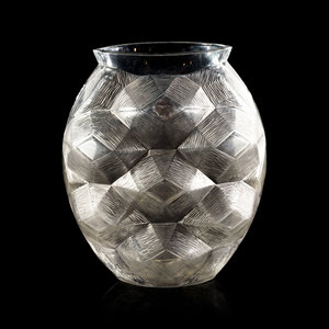 Appraisal: A Lalique Tortue Vase Second Half th Century Height inches