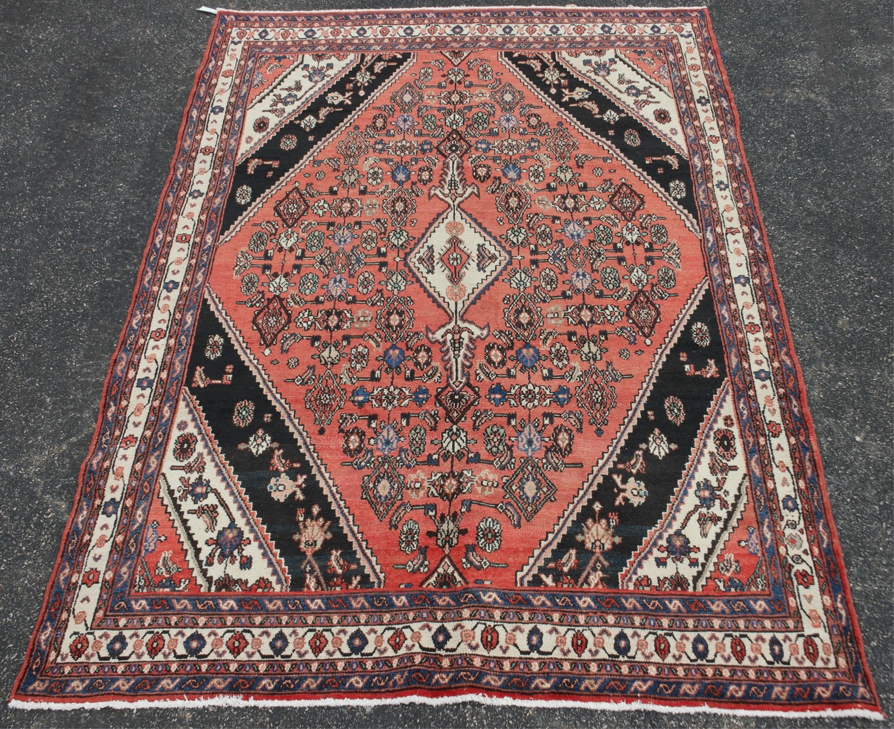 Appraisal: ORIENTAL RUG ' X ' HAMEDAN Oriental Rug ' X