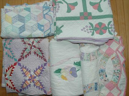 Appraisal: Group of Five Quilts