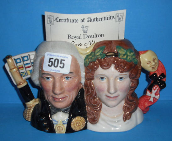 Appraisal: Royal Doulton small double headed Character jug Lord Nelson and