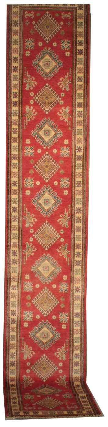 Appraisal: ORIENTAL RUG KAZAK DESIGN RUNNER ' x ' '' Series