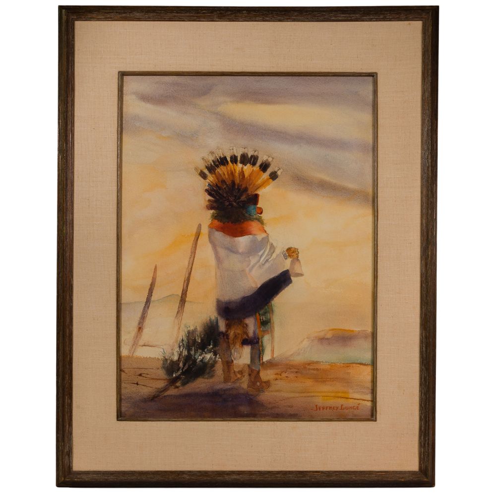 Appraisal: JEFFREY LUNGE AMERICAN - WATERCOLORUndated signed lower right depicting a