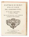 Appraisal: ALBERTI GIUSEPPE ANTONIO Istruzioni Pratiche per l'Ingegnero Civile o sia