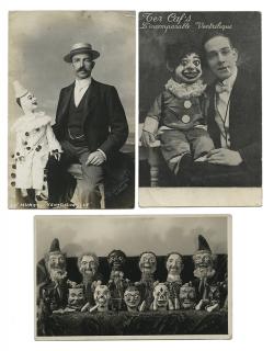 Appraisal: Postcards Lot of Postcards of Ventriloquists Puppeteers and Marionettists Many