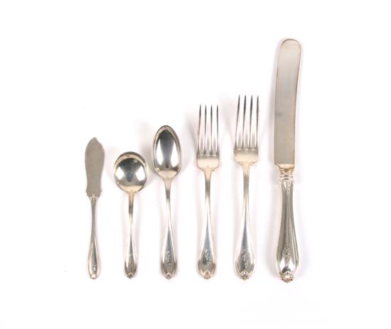 Appraisal: An American Sterling Silver Flatware Service Simpson Hall Miller Co