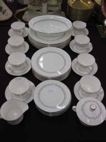 Appraisal: pc Minton China Service for ''Silver Scroll'' S- with servers