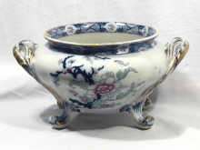 Appraisal: A late th century planter decorated with flowers on four