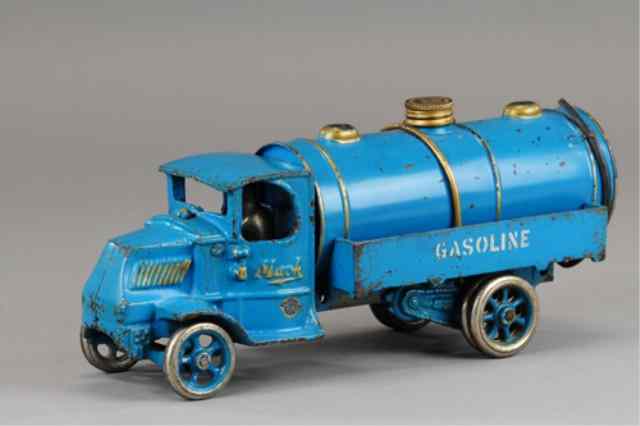 Appraisal: ARCADE MACK GASOLINE TANK TRUCK Cast iron painted in blue