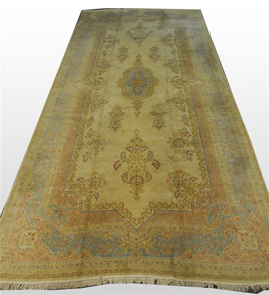 Appraisal: KIRMAN PALACE CARPET Persia circa feet inches x feet