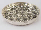 Appraisal: A hand made and chased sterling silver dish by Mazzucato