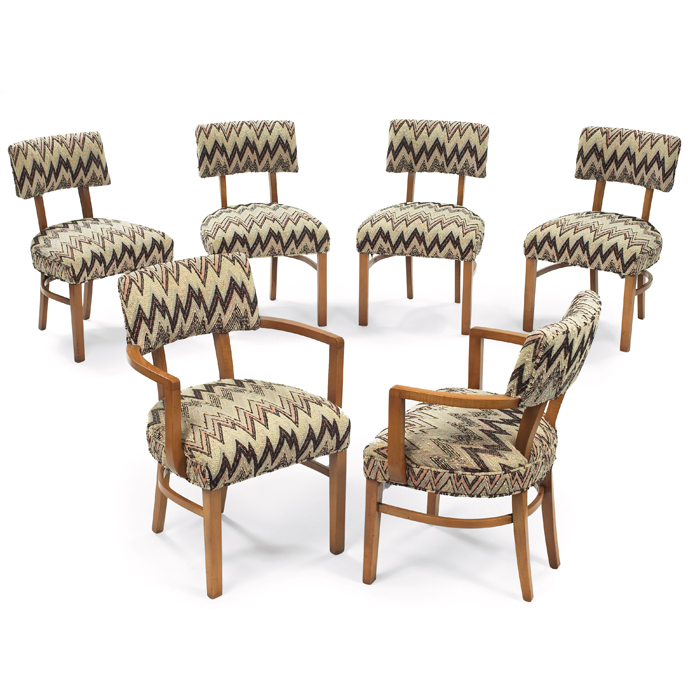 Appraisal: Gilbert Rohde dining chairs by Herman Miller set of six